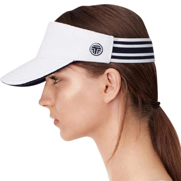 帽子・その他 [ TORY SPORT ] PERFORMANCE VISOR Two-Tone Canvas Visor: Women's Designer Hats | Tory Sport